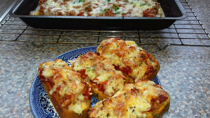 Ciabatons – (Ciabatta Baton Mini Pizzas)