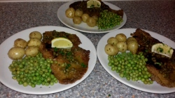 Ray Wings with buttery parsley & Caper Dressing recipe