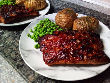 Air Fryer Ribs recipe, eat well on universal credit