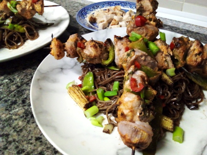 Air Fryer Pork Kebabs recipe, eat well on universal credit