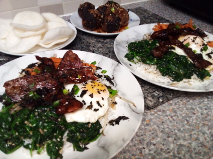 Bibumbap recipe, eat well on universal credit