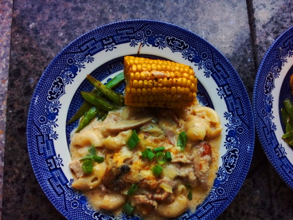 Chicken, Bacon and Cheese Pasta Bake