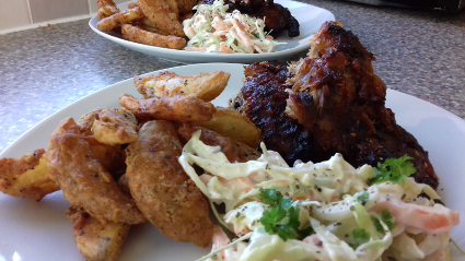 Coated Wedges recipe