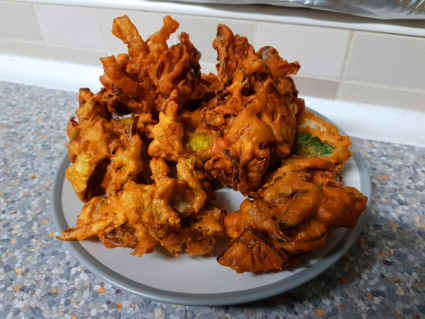 Onion & Leek Bhaji recipe, eat well on universal credit