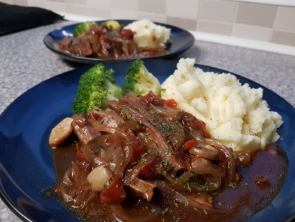 Slow Cooker Cuban Shirt Steak recipe, eat well on universal credit