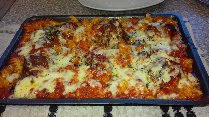Meatball Pasta Bake