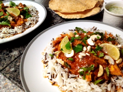 Turkey Pathia recipe, eat well on universal credit